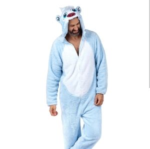 Cozy Yeti Hooded Fleece Onesie